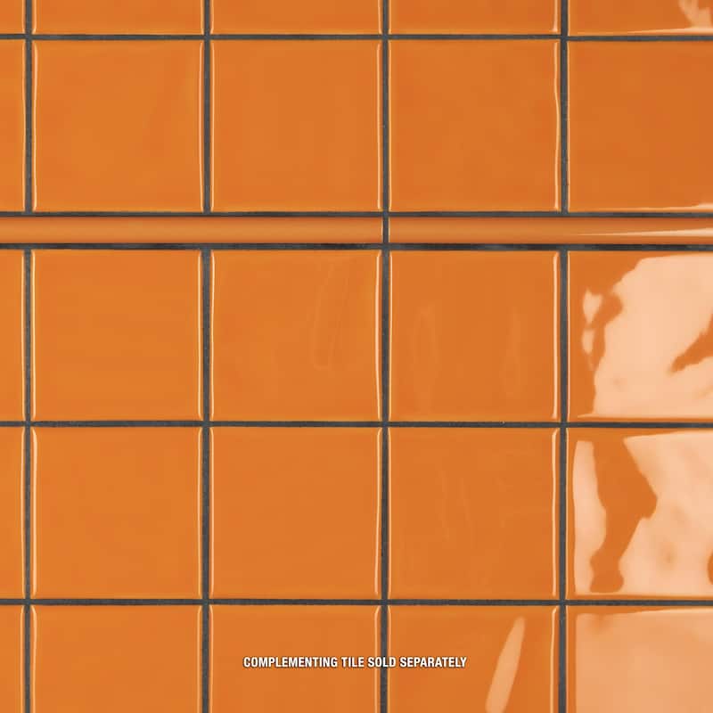 Merola Tile Twist Square Orange Sunset 113/4" x 113/4" Ceramic Wall